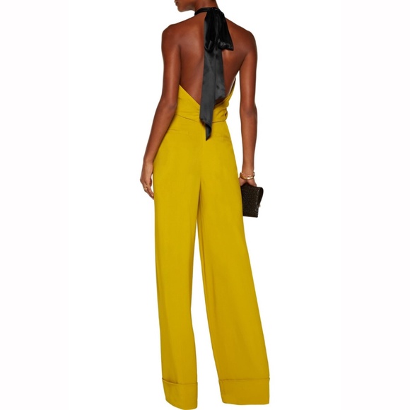 Roberto Cavalli Silk-Trimmed Crepe Jumpsuit - Picture 2 of 11